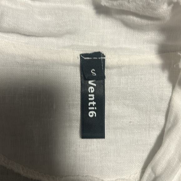 Venti 6 white linen embellished blazer - EUC - Picture 2 of 4